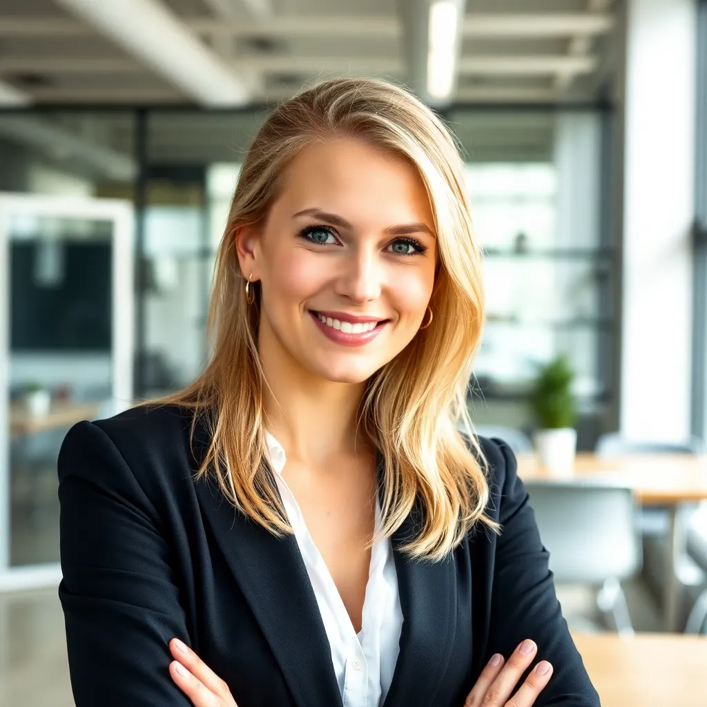 Portrait von Maria Schmidt, Gründerin eines erfolgreichen E-Commerce-Startups