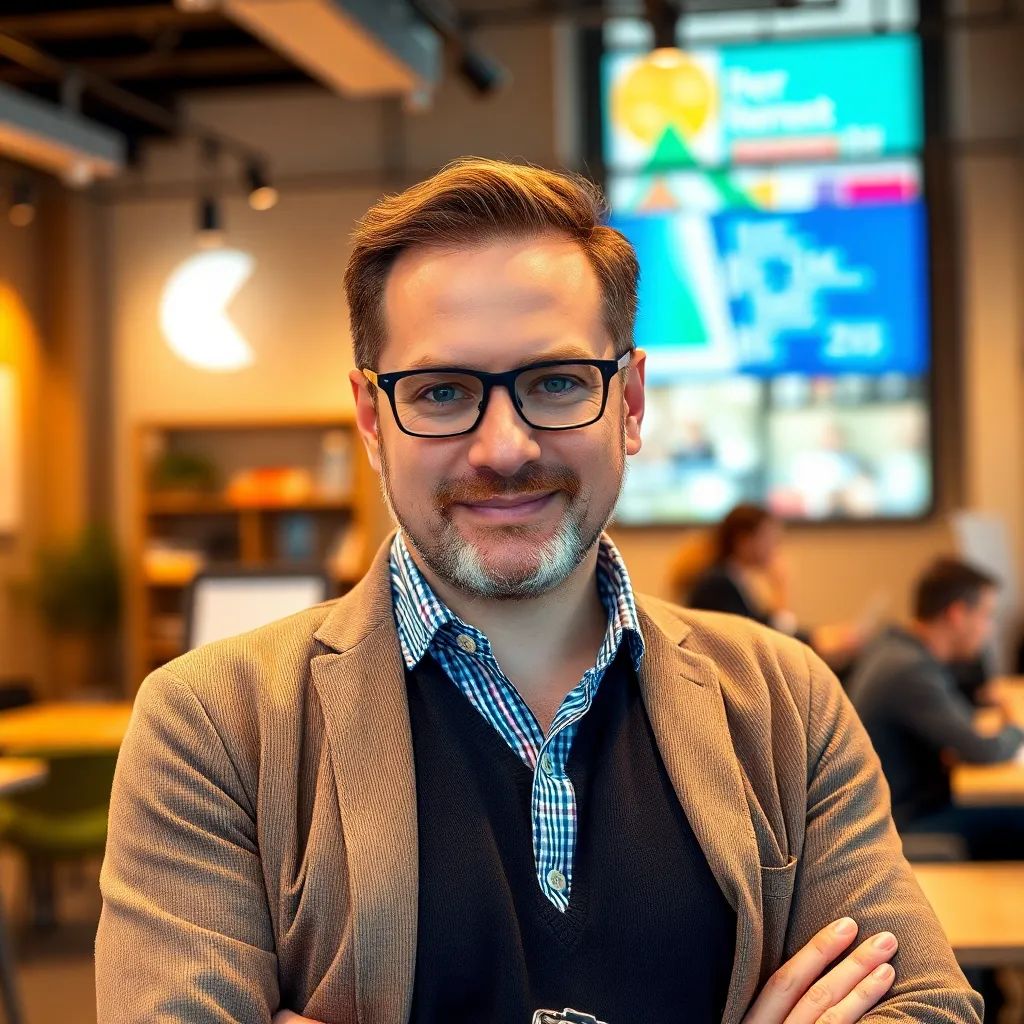 Portrait von Thomas Weber, Gründer eines erfolgreichen Tech-Startups in Berlin